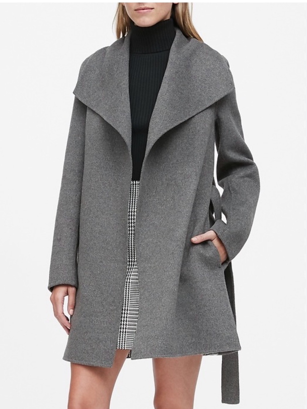 DOUBLE-FACED WRAP COAT